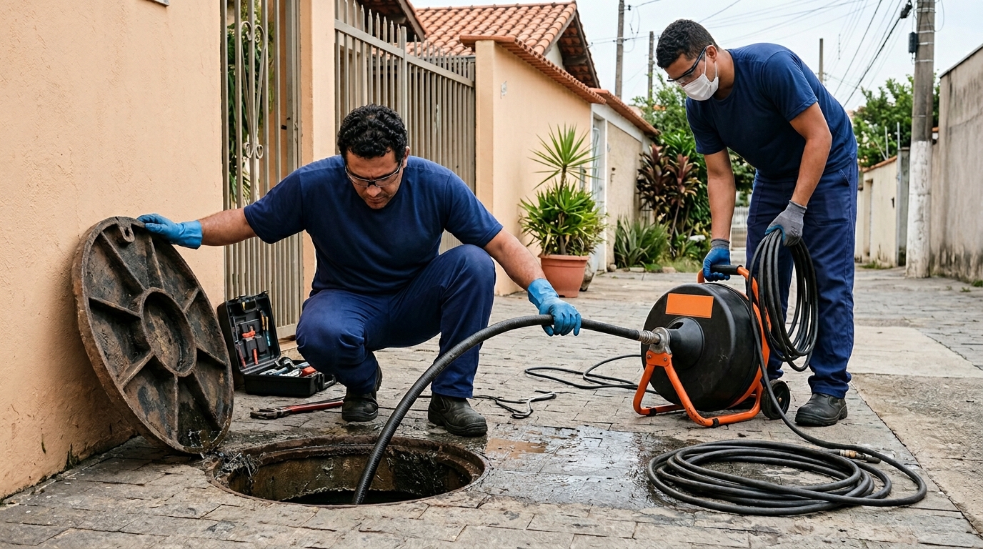 Desentupimento de esgoto perto de mim em São José dos Campos-SP